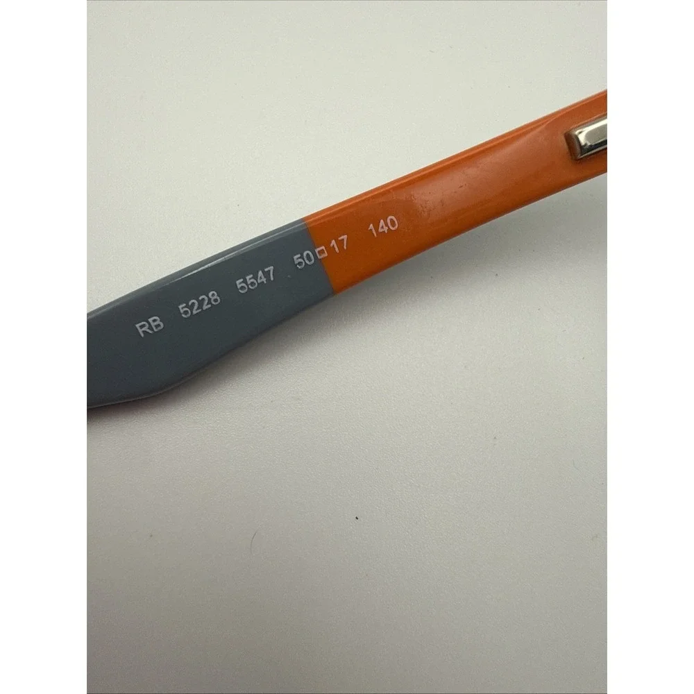 Ray-Ban Authentic RB5228 5547 Blue/Orange  Eyeglasses 50- 17-140 Frames Only